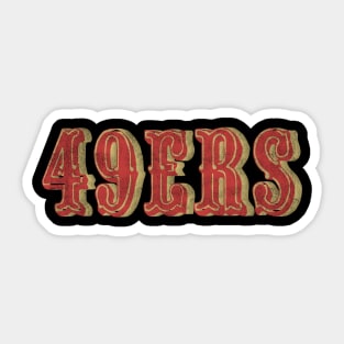 San Francisco 49ers Vintage Retro Sticker